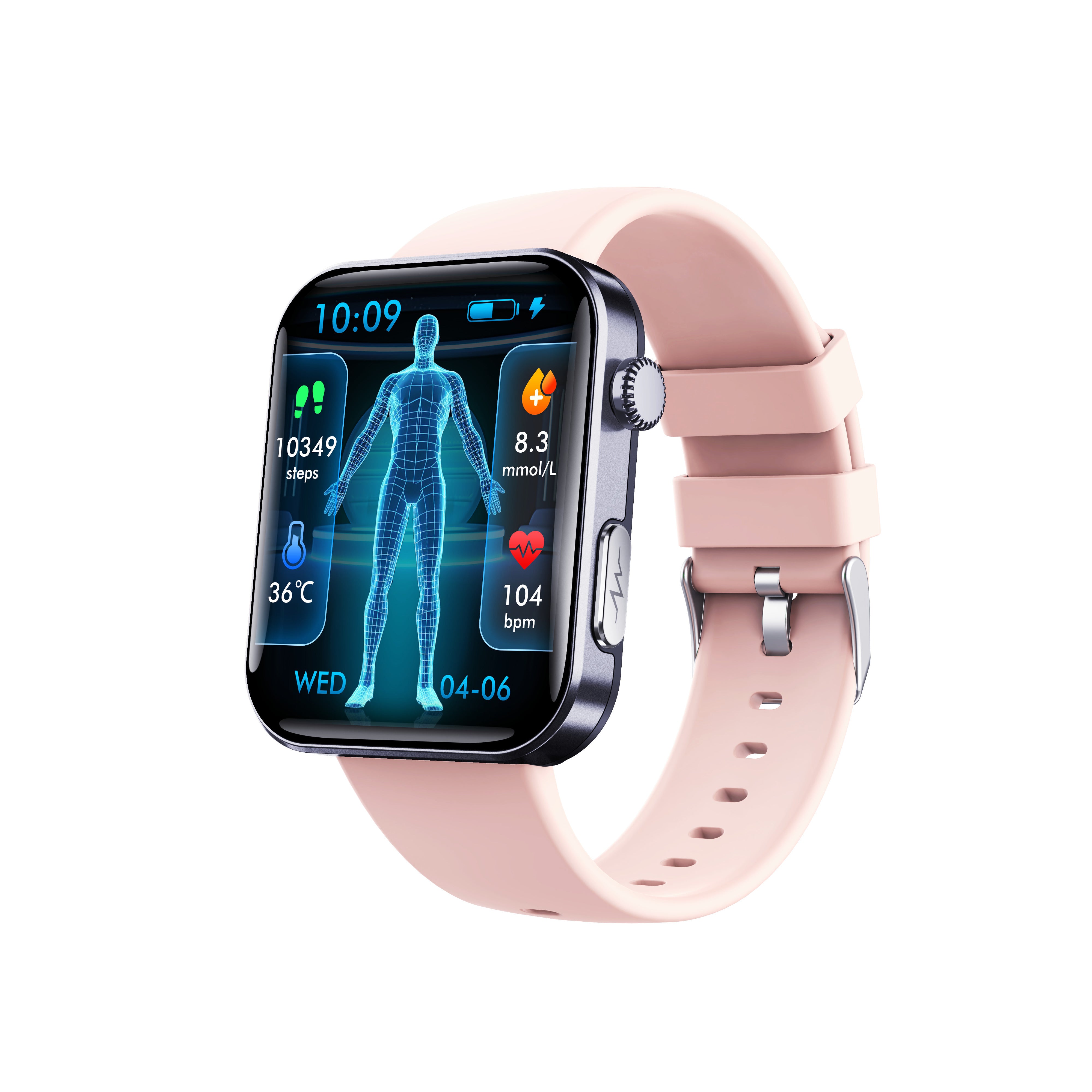 Smart Watch For Men Women Healthy Mornitoring Ips Screen Fitness Tracker With Bluetooth Call  IP67 Waterproof Heart Rate Sleep SpO2 Monitor Pedometer Multiple Sports 7 Days Battery Life